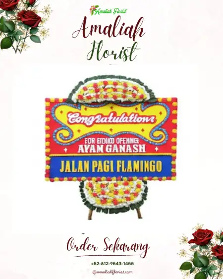 Sewa Papan Bunga Bebel